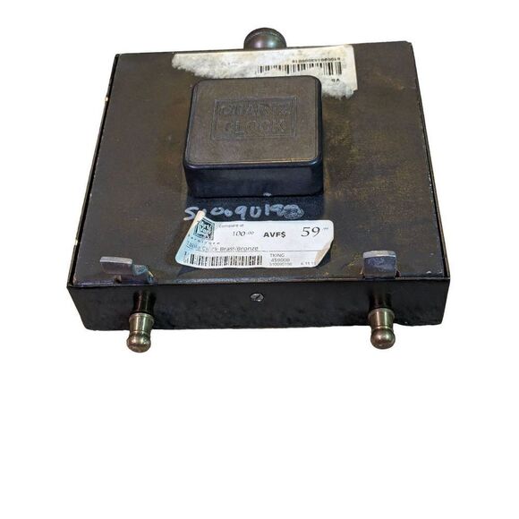 Tower bridge London table clock black on black, brass and bronze. Featuring glas - Picture 4 of 6